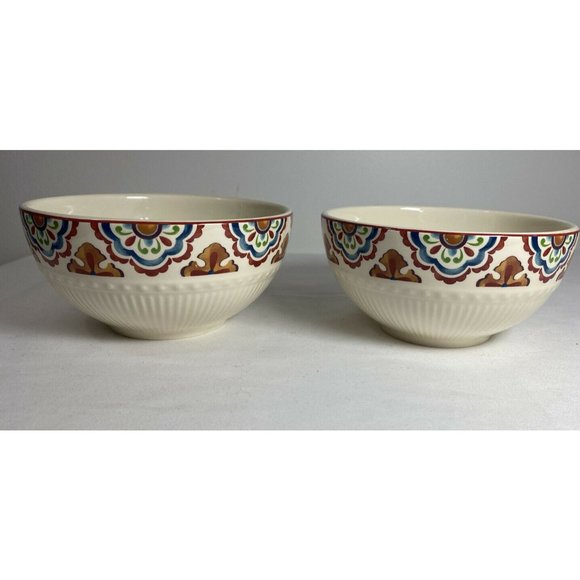 LOT of 2 Pier 1 Imports Large Cereal Soup Bowls - Picture 2 of 5